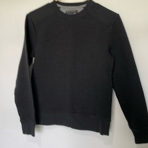 Banana Republic Black Checkered Crew Neck Sweater